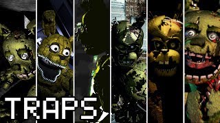 Evolution of Springtrap in FNAF 20152018 [upl. by Alor]