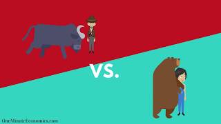 Bull and Bear Markets Bullish vs Bearish Explained in One Minute From Definition to Examples [upl. by Toddie291]