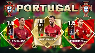 EPIC FULL PORTUGAL SQUAD BUILDER  FIFA MOBILE 22 [upl. by Jehanna341]