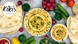 Original HUMMUS Rezept  Kichererbsenpaste mit Tahine  Hummus Bi Tahina  Hommus  vegan [upl. by Ereynihc949]