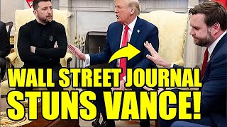 🚨 Wall Street Journal Just DROPPED A BOMBSHELL on JD Vance [upl. by Akibma]