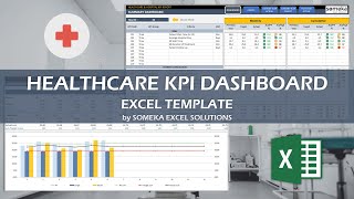 Healthcare KPI Dashboard Excel Template  23 Key Metrics for Healthcare Industry [upl. by Drisko]