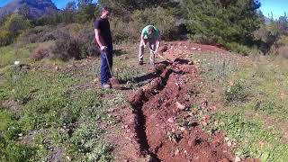 Building a swale by hand [upl. by Wendin]