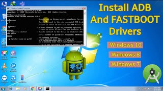 How to install ADB and FASTBOOT driver on Windows 1087 PC [upl. by Rothschild]