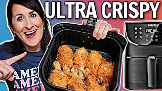 The CRISPIEST Air Fryer Fried Chicken Recipe  EASY Air Fryer Recipe  Buttermilk Fried Chicken [upl. by Aras]