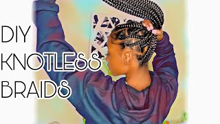 Jumbo Knotless Braids Tutorial [upl. by Idnam986]