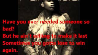 Fantasia quotLose to Winquot Lyrics [upl. by Enelrac]