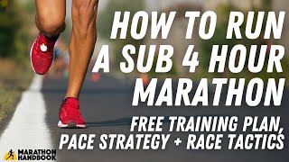 How To Run a Sub 4 Hour Marathon  Training Plan  Strategies [upl. by Einaffit]