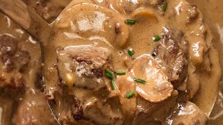 Slow Cooked Beef Stroganoff [upl. by Zechariah]