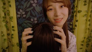 Stress Relieving Scalp Massage💚 ASMR [upl. by Cedell805]