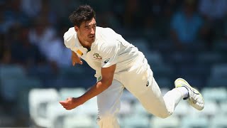 Starc bowls 160kph delivery at the WACA  Australia v New Zealand  201516 Test Series [upl. by Kahle]