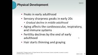 Developmental Psychology Chapter 13Early Adulthood [upl. by Cirilo]