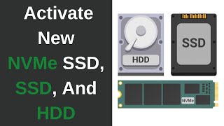 How To Activate Your New SSD M2 NVMe SSD And HDD In Windows 10  Hard Disk Drive Not Showing Up [upl. by Penelopa]