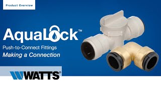 How to ConnectDisconnect AquaLock Fittings [upl. by Wershba]