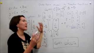 Intro to Control  63 StateSpace Model to Transfer Function [upl. by Maletta660]