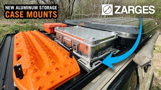 NEW  Zarges Universal Roof Rack Mounts for Aluminum Overland Storage Cases [upl. by Gilbertina]