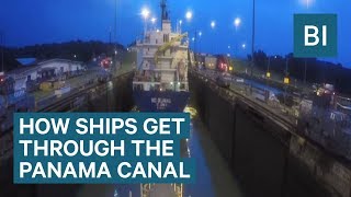 Timelapse Shows How Ships Get Through The Panama Canal [upl. by Lewie]