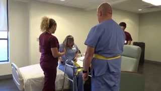 Physical Therapy Transfer Training  How To Transfer From Wheelchair To Bed [upl. by Minerva]