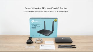 How to Set up TPLink 4G WiFi Router [upl. by Tory804]