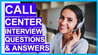 CALL CENTER Interview Questions amp Answers How to PASS a Call Centre Interview [upl. by Siriso]