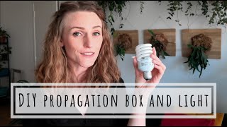 Cheap DIY propagation box and grow light [upl. by Kery]