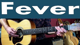 Peggy Lee Fever Guitar Lesson  Tutorial  TABS [upl. by Fosque]