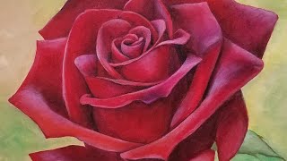 Red Rose Acrylic Painting LIVE Tutorial [upl. by Strait566]