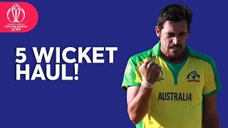 Mitchell Starc Takes FIVE Wickets Against West Indies  ICC Cricket World Cup 2019 [upl. by Pauly]