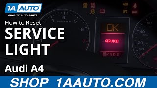 How to Reset Service Light 0409 Audi A4 [upl. by Hertzog811]