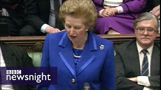 The day Margaret Thatcher resigned  Newsnight archives 1990 [upl. by Navada446]