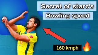 Why mitchell starc is soo quick  Cricket australia  Fast bowling  Increase bowling speed [upl. by Bald]