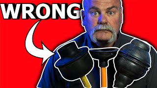 I BET YOU DONT KNOW HOW TO USE A PLUNGER  Plumbing Basics [upl. by Assirol]