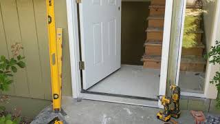 Jeld Wen Front Door Installation  Really crappy products and craftsmanship PART 1 [upl. by Monto321]