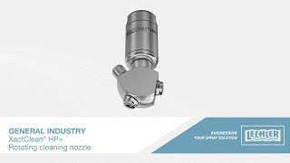 Lechler Rotating Cleaning Nozzle XactClean® HP  Tank cleaning nozzle [upl. by Arrat]