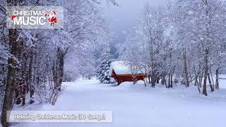 1 Hour of Relaxing Christmas Music  Snow Falling in Forest [upl. by Buell]