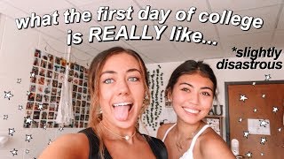 first EVER day of college vlog freshman year [upl. by Lenes]