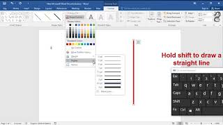 How To Insert Vertical Lines In Word [upl. by Legnaesoj]