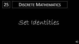 Discrete Math  222 Set Identities [upl. by Stalder]