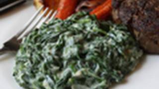 Creamed Spinach Recipe  Steakhouse Creamed Spinach [upl. by Spevek]