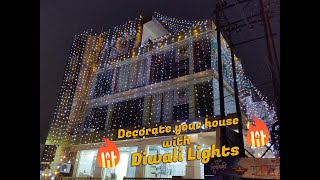 Diwali lights  Decorate your house with diwali lights  festival lights [upl. by Eynenihc847]