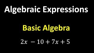 Algebraic Expressions – Algebra Basics [upl. by Oreves770]