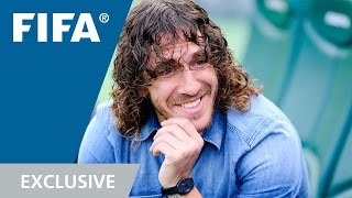 Puyol watches Puyol at the World Cup [upl. by Kendre]