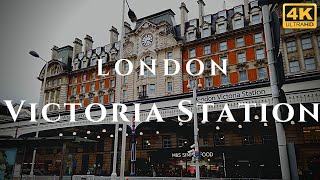 London Victoria Station Walk Through England 4K [upl. by Sivla]