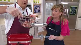 KitchenAid Metal Food Grinder Attachment on QVC [upl. by Ronica]