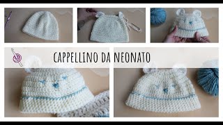 Cappellino Neonato Trilli ai Ferri [upl. by Ynnor715]