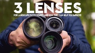 3 ESSENTIAL lenses for landscape photography and how to use them [upl. by Asikal190]