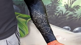 INSANE BLACK SLEEVE WITH WHITE INK [upl. by Oxley]