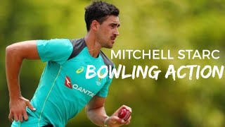 Mitchell Starc Bowling Action HD  Sport Blaster [upl. by Dituri]