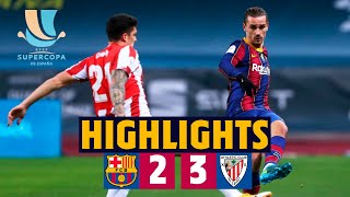 HIGHLIGHTS  Barça 23 Athletic Club  Spanish Super Cup Final [upl. by Gretel]