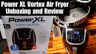 Power XL 7 QT Vortex Air Fryer  Unboxing Setup and First Use  Review After 3 Months [upl. by Emlynne]